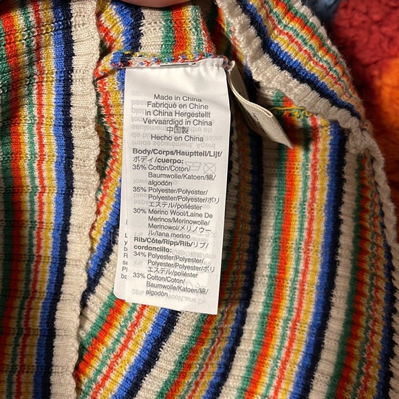 Brand new Madewell striped retro tank top! Wool xxl roller rink super cute XXL - Picture 4 of 7